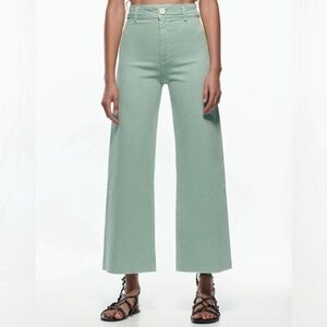 Sage Green Marin Straight Zara Jeans